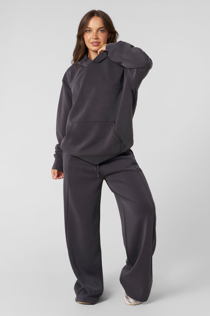 W568 - Cloud Hoodie - Soft, stretchy hoodie – lightweight, breathable, slightly oversized for year-round comfort and effortless style in Charcoal.