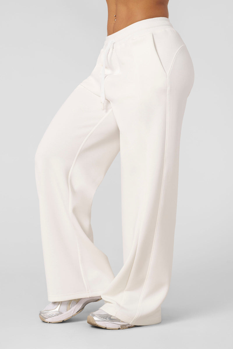 W287 - Cloud Joggers - Cloud Jogger – soft, stretchy fabric, lightweight, breathable, slightly oversized for all-season comfort and style in White.