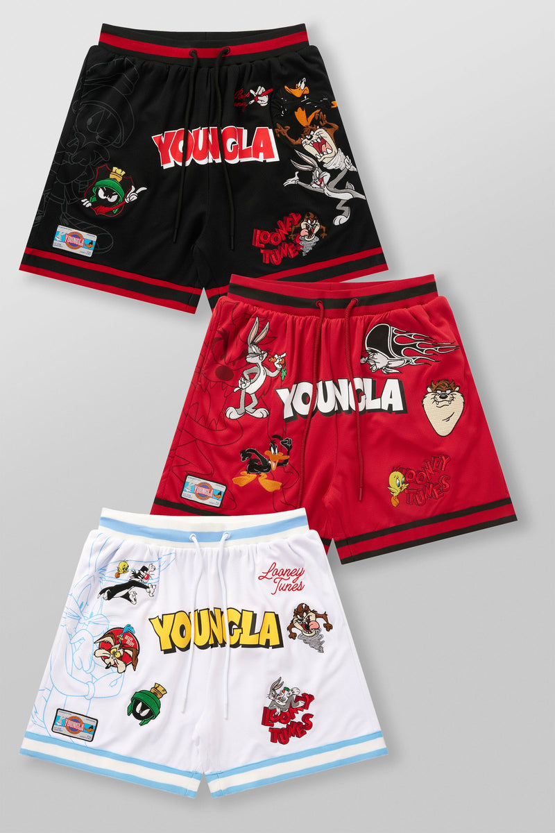 1071 - Looney Tunes Embroidered Patch Shorts - July 7th