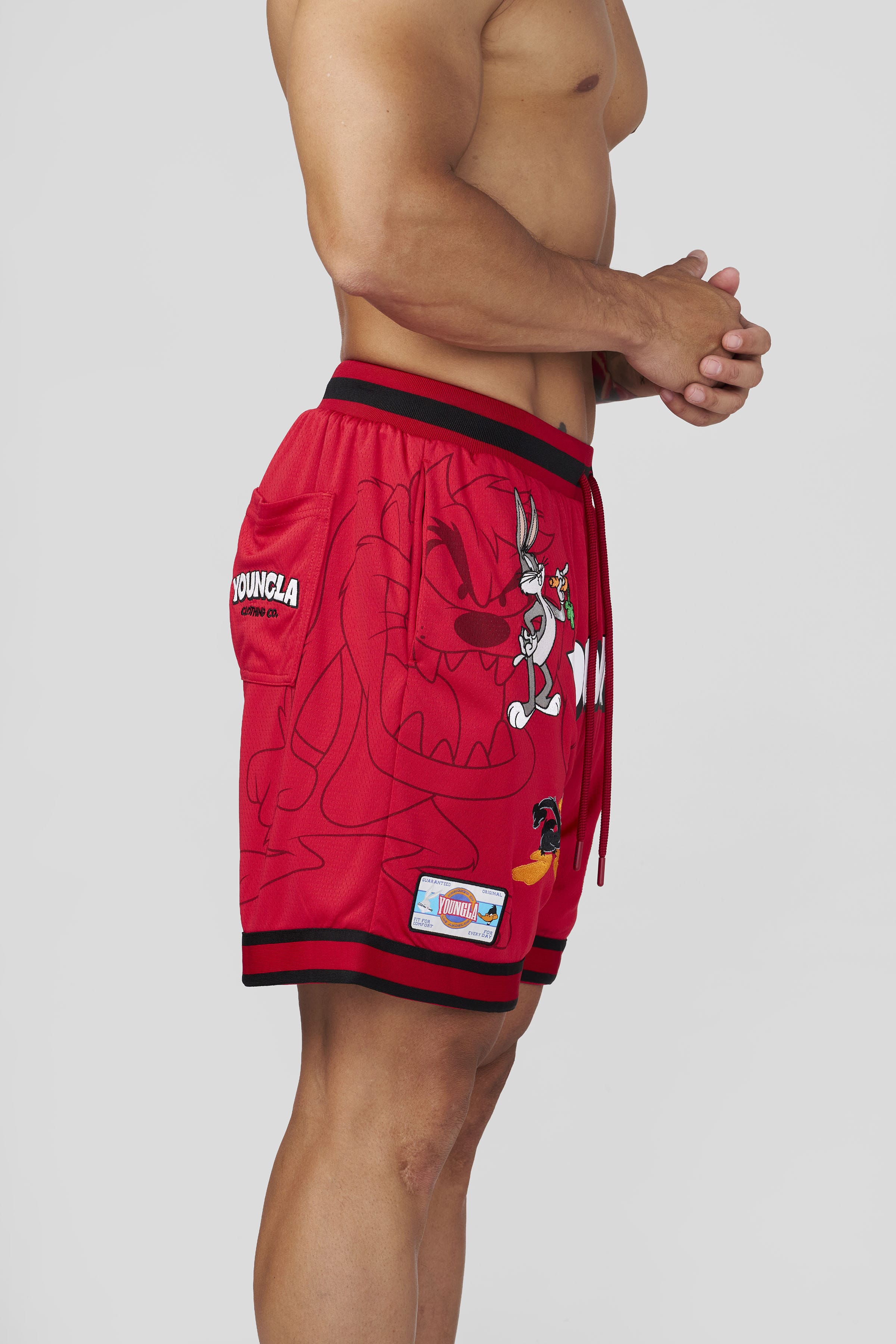 1071 - Looney Tunes Embroidered Patch Shorts - July 7th