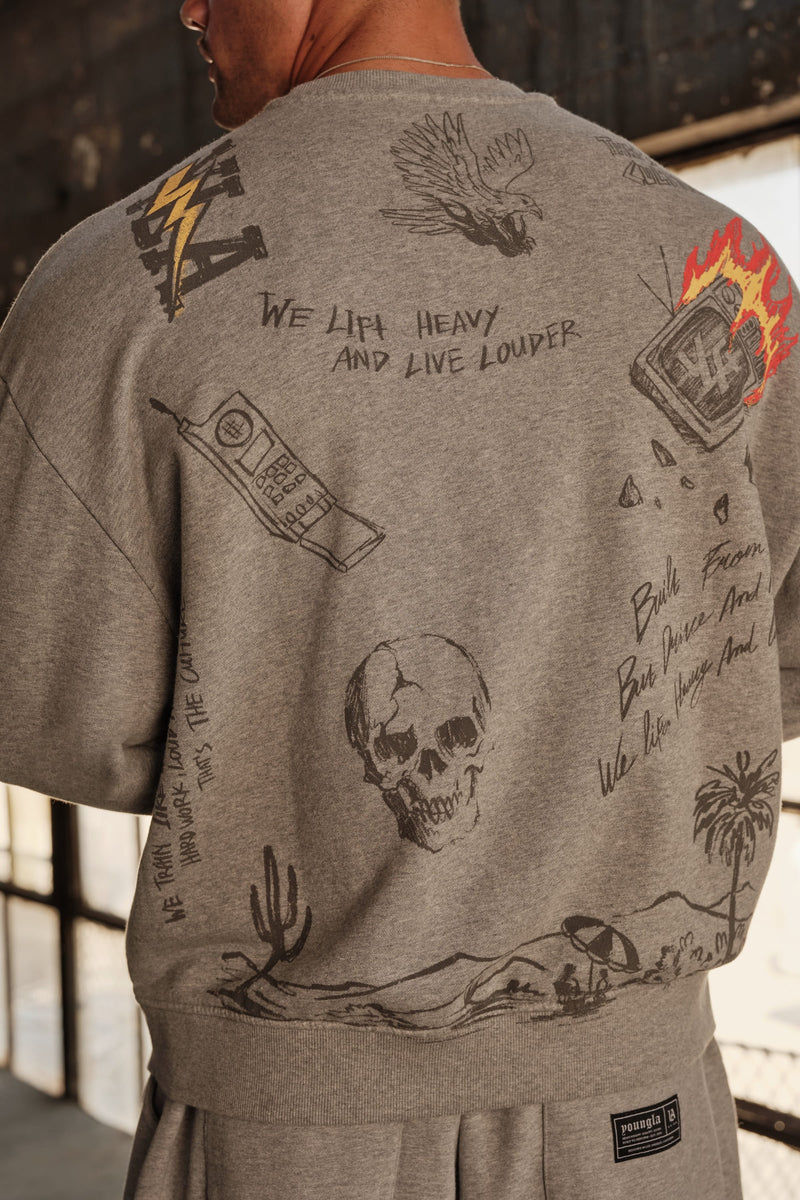 5178 - LA Sketch Crewnecks