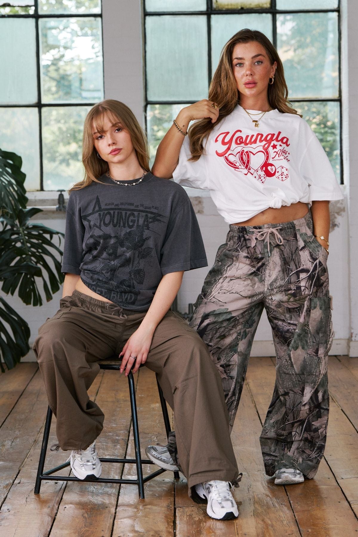 W412 Vintage Oversized Tee - Vintage-style oversized tee in super soft, washed fabric. Cozy, nostalgic, and each color features a unique graphic for standout personality.