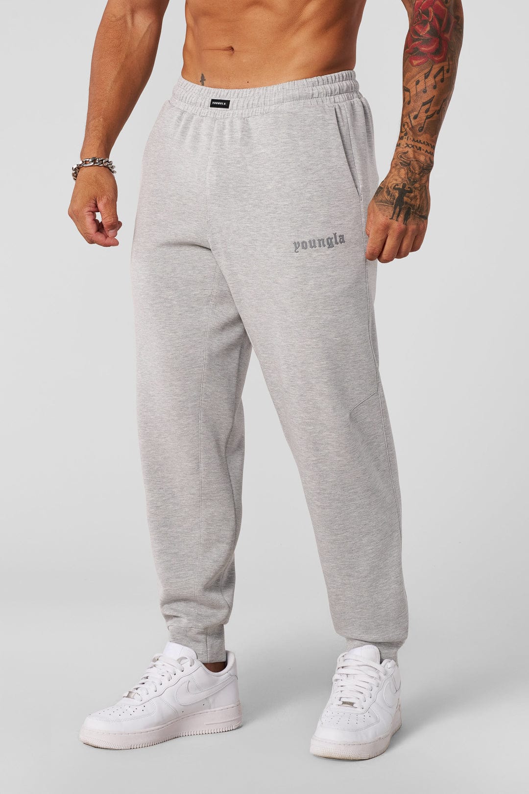 2021 Soft AF Joggers with slim-tapered fit, ultra-soft, breathable fabric — comfortable and stylish for workouts, travel, or lounging in Heather Grey