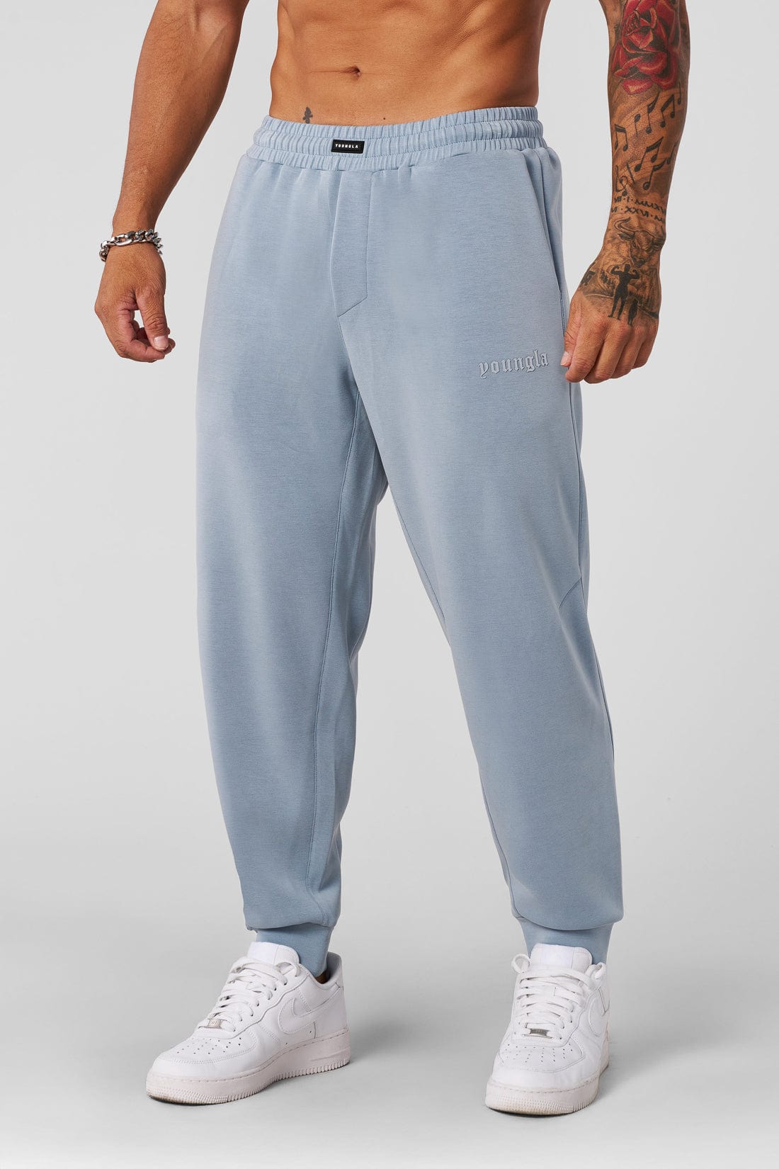 2021 Soft AF Joggers with slim-tapered fit, ultra-soft, breathable fabric — comfortable and stylish for workouts, travel, or lounging in Sky Blue