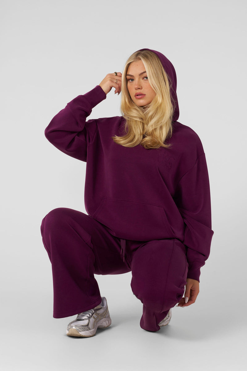W287 - Cloud Joggers - Cloud Jogger – soft, stretchy fabric, lightweight, breathable, slightly oversized for all-season comfort and style in Purple.