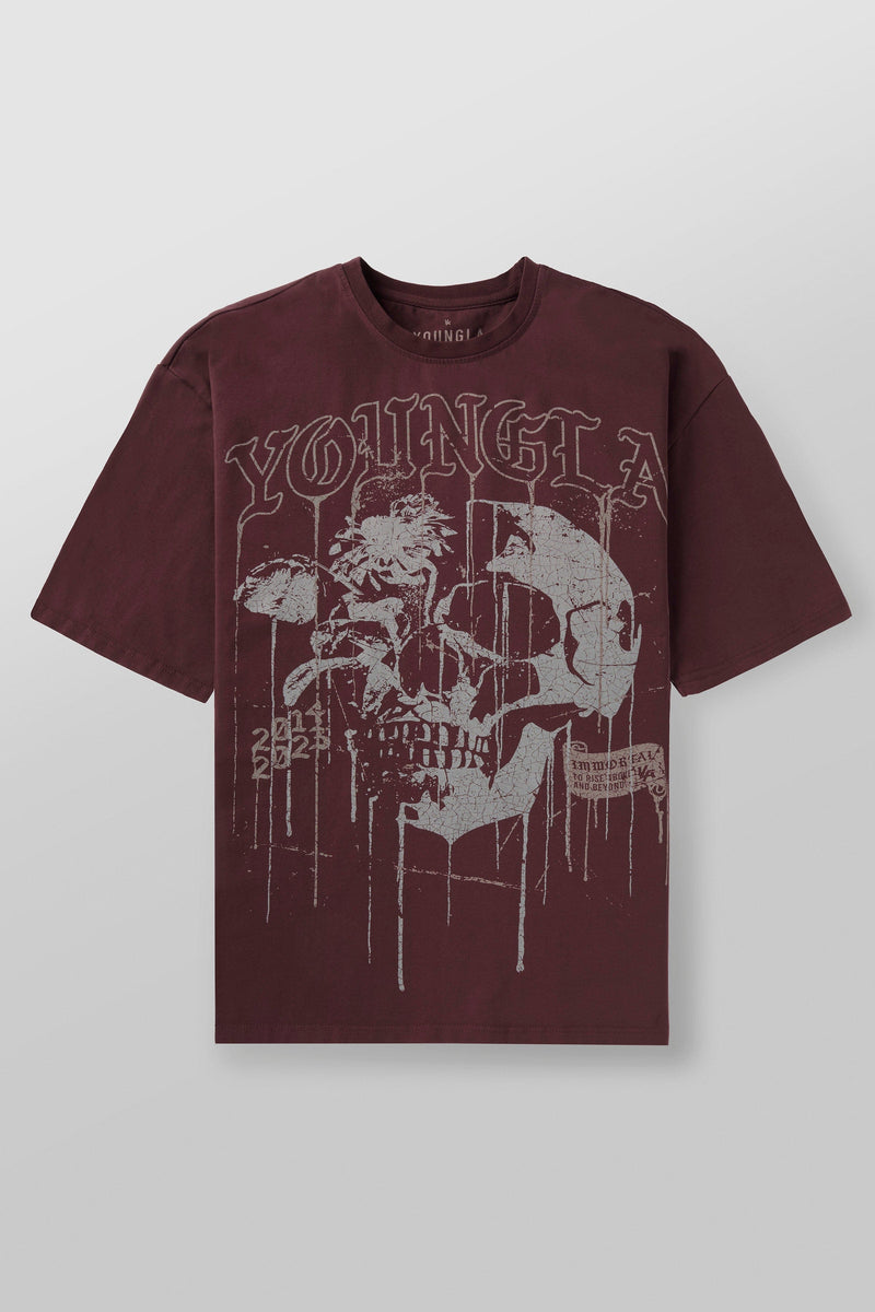 4116 - Floral Skull Tees