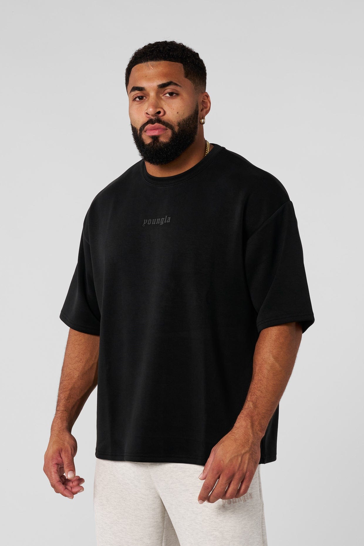 4161 - Soft AF Tees - Soft AF Tee – lightweight, breathable, ultra-soft, perfect for layering or everyday wear in Black.