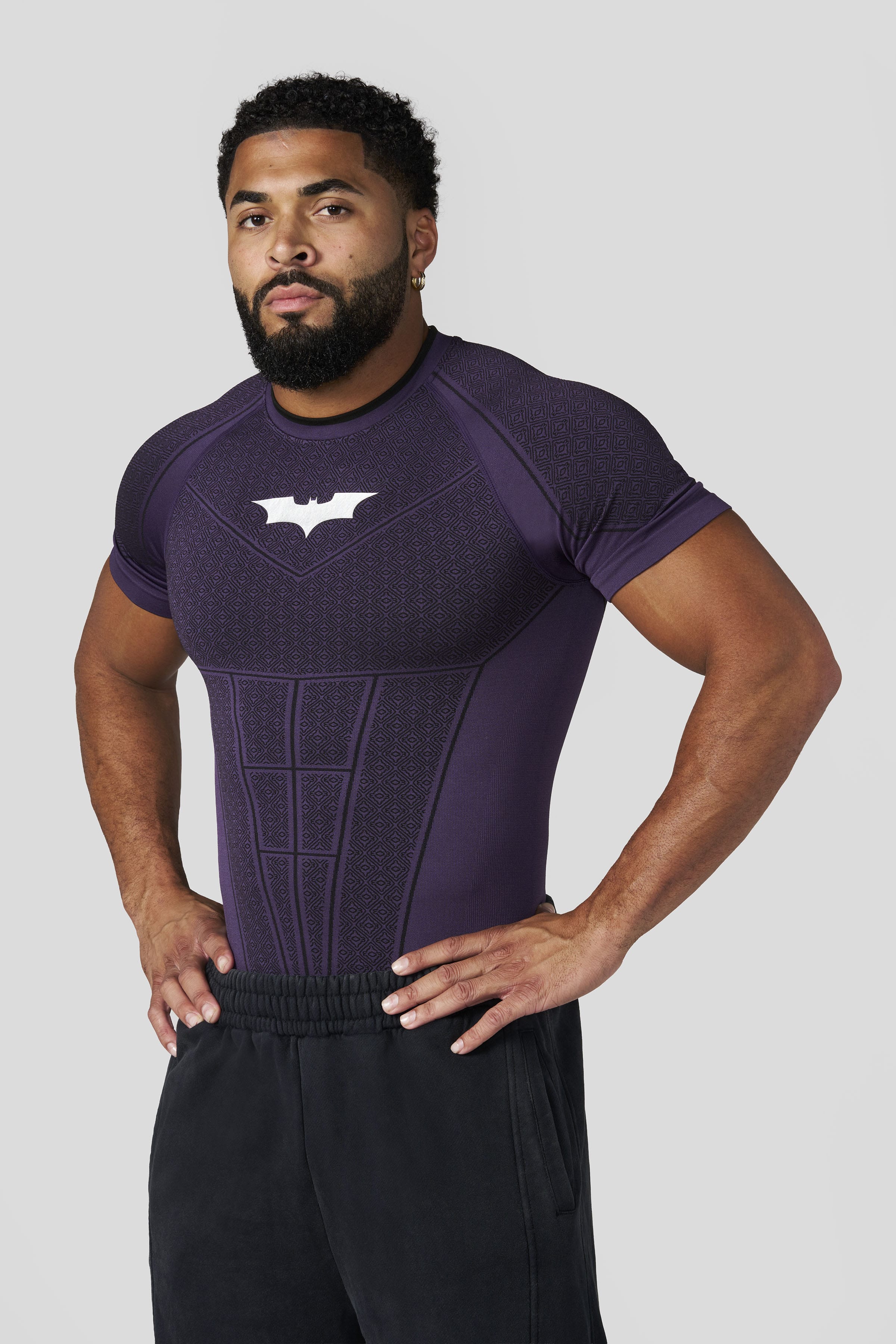 4259 - Batman Compression Tees - Purple Limited Edition - APP ONLY