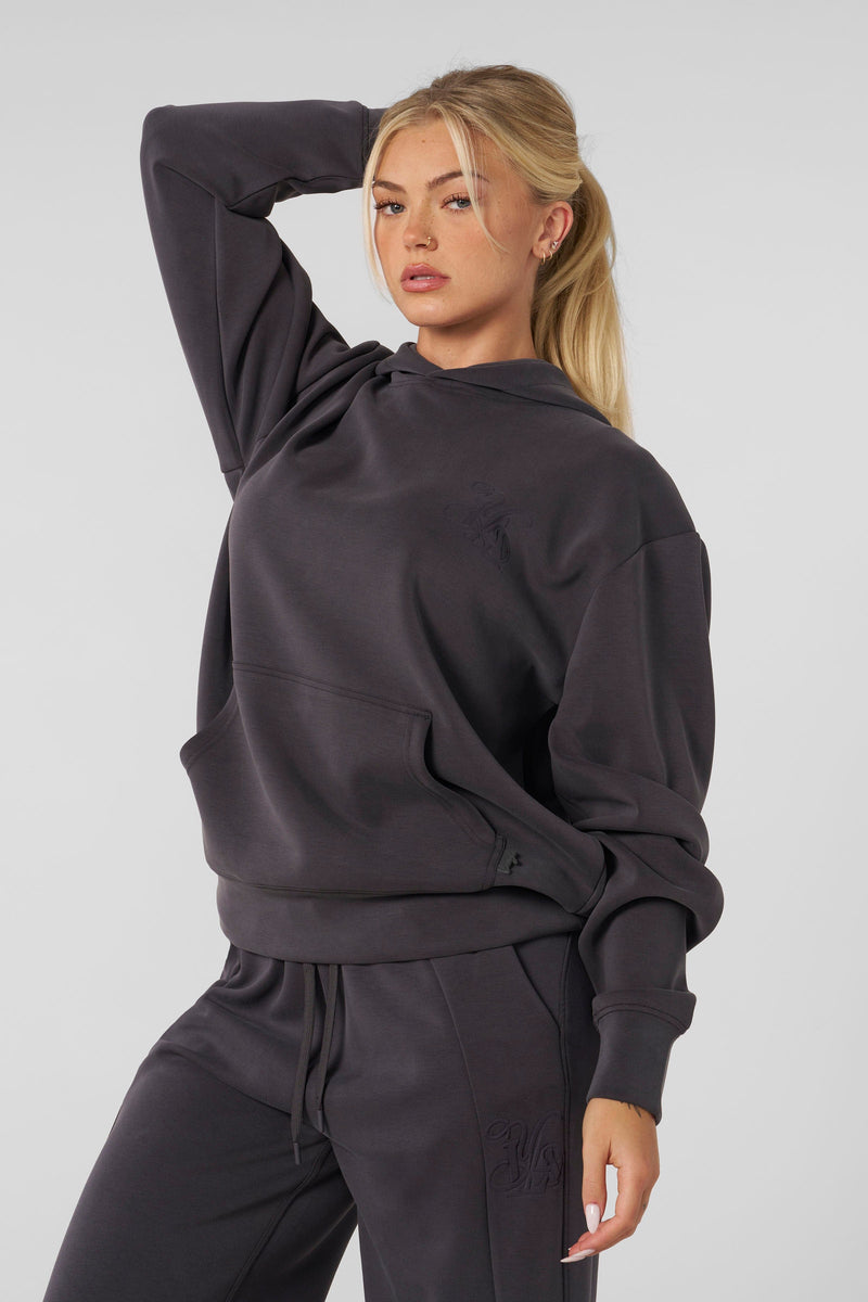 W568 - Cloud Hoodie - Soft, stretchy hoodie – lightweight, breathable, slightly oversized for year-round comfort and effortless style in Charcoal.