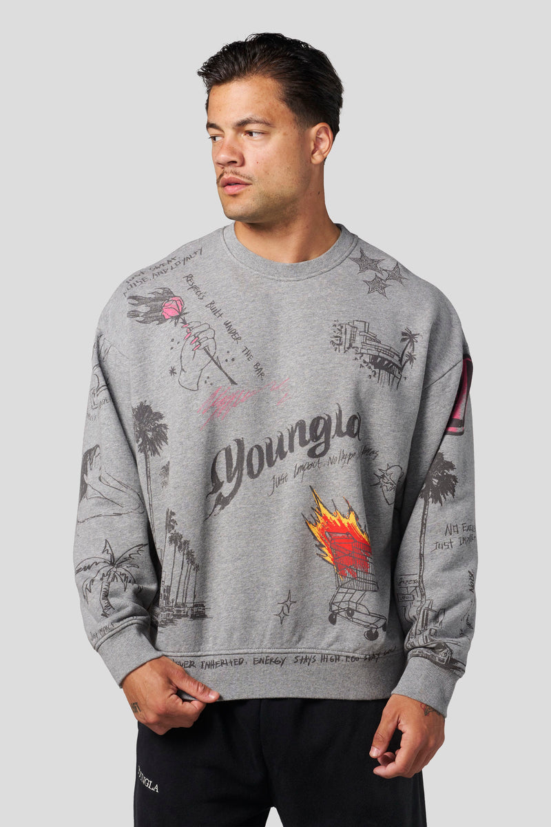 5178 - LA Sketch Crewnecks