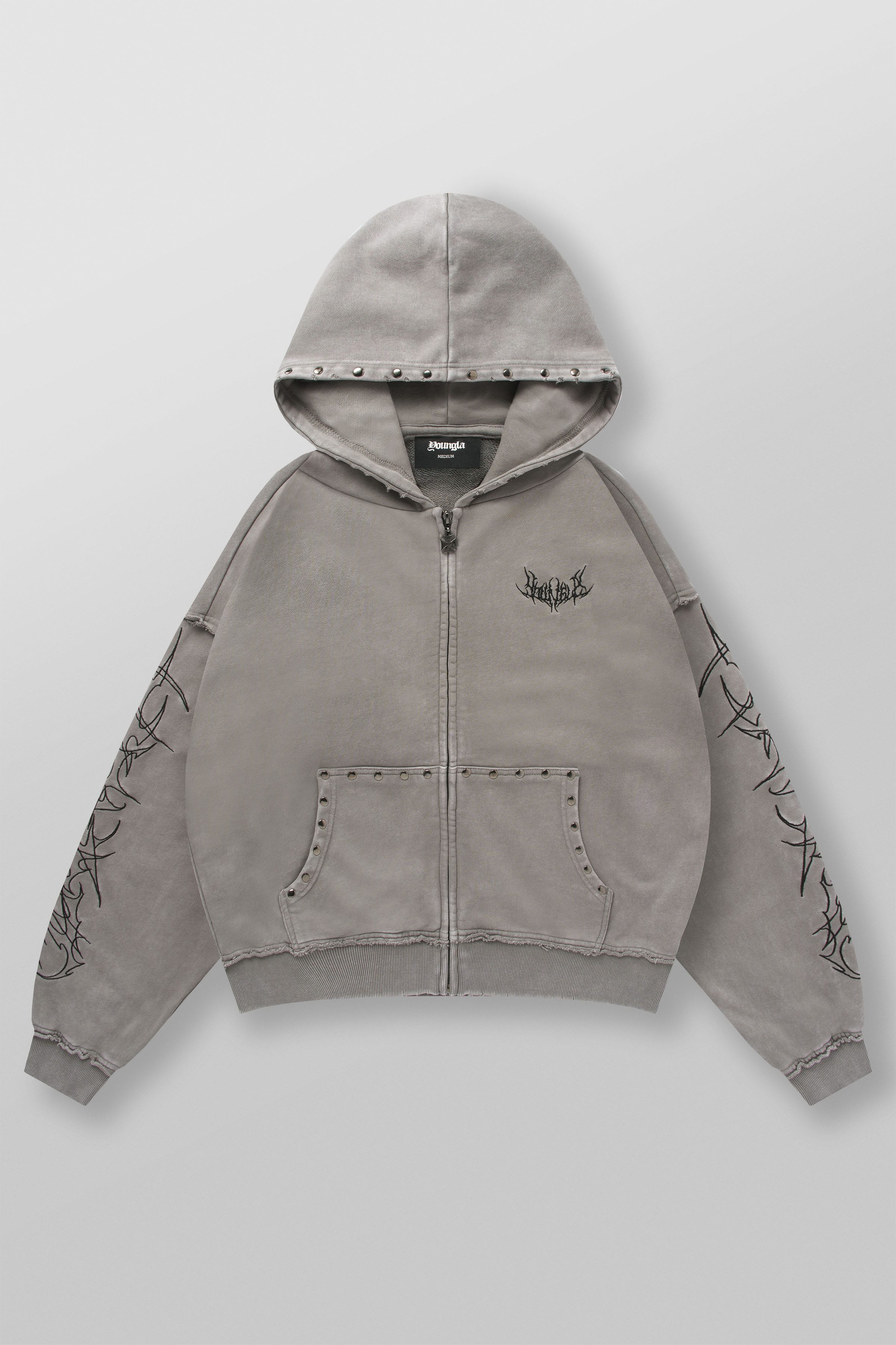 5232 - Tribal Stud Zip-Ups