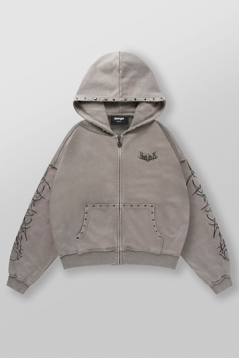 5232 - Tribal Stud Zip-Ups