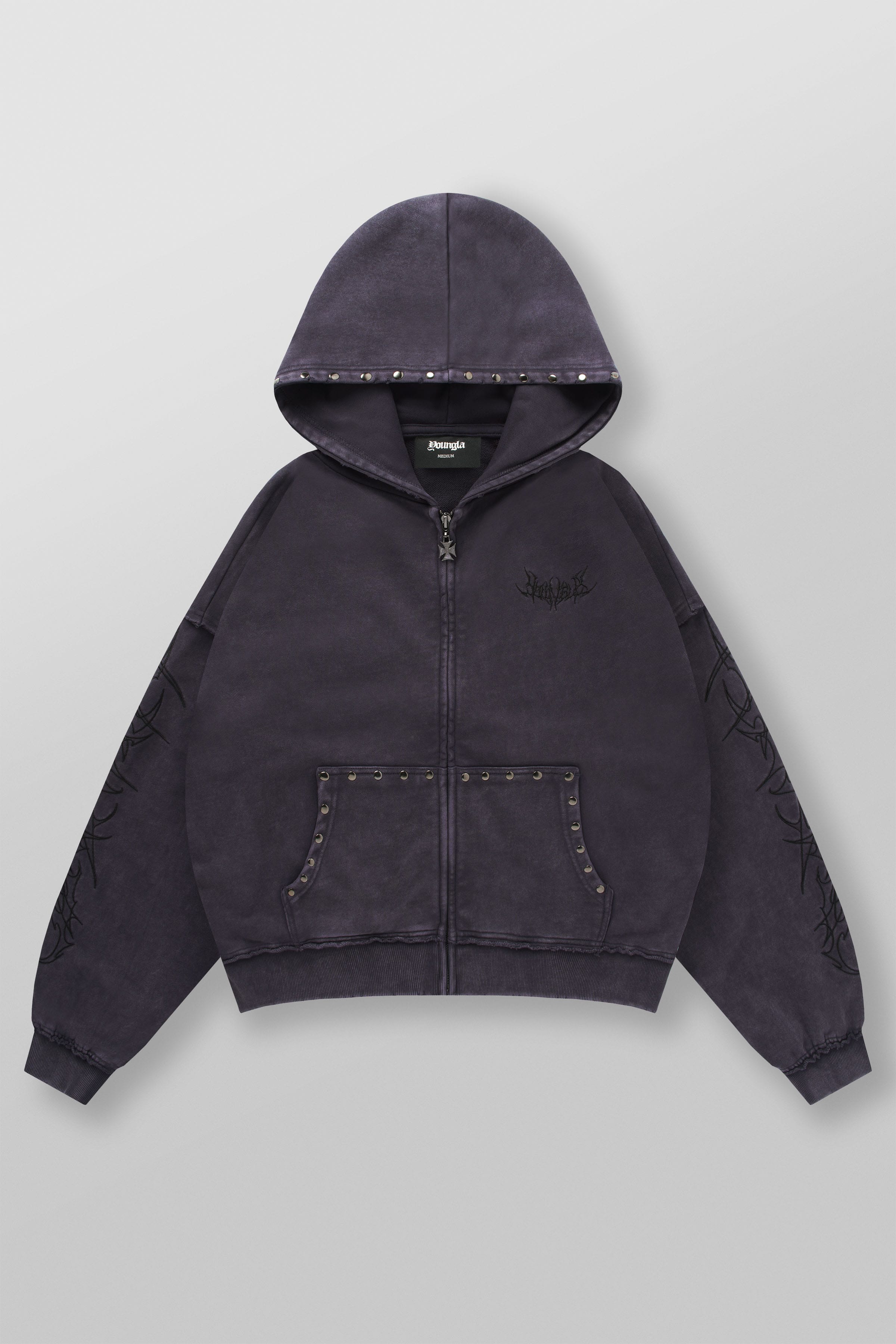 5232 - Tribal Stud Zip-Ups