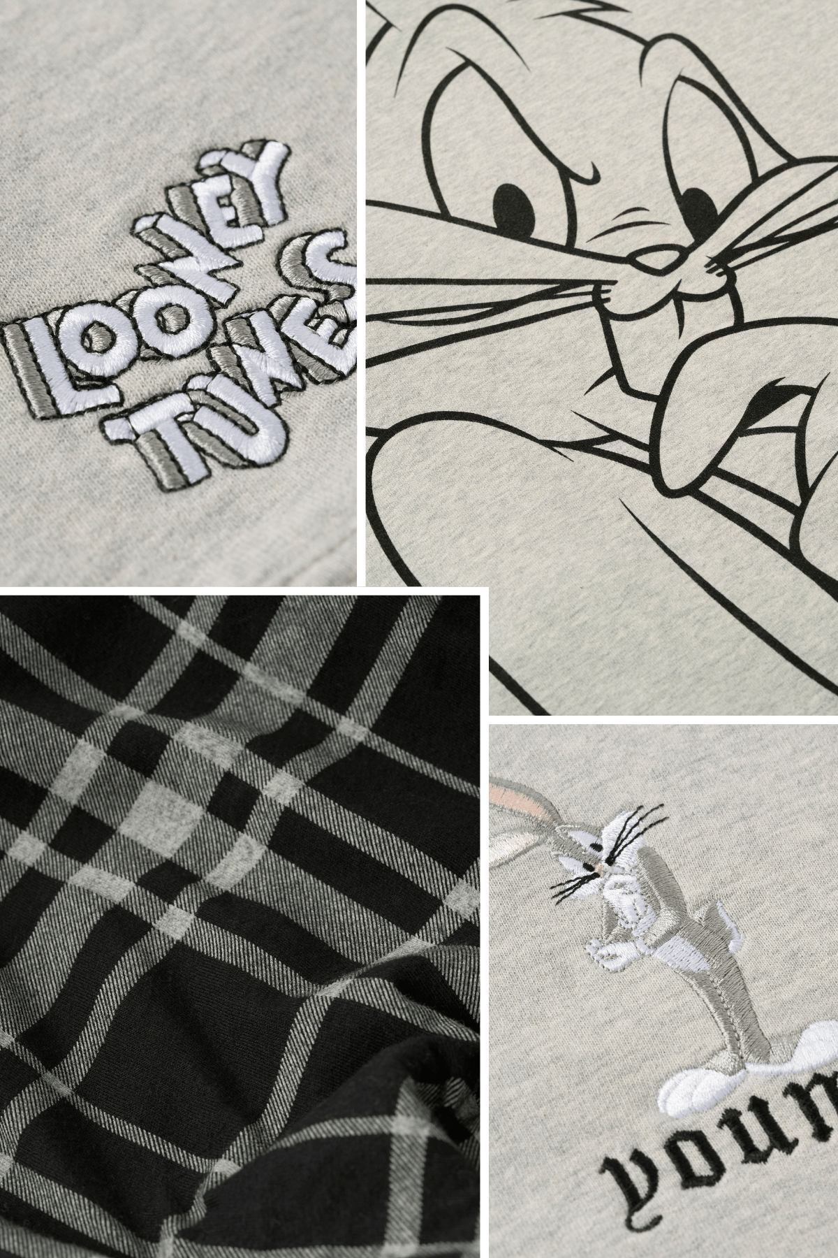 5257 - Looney Tunes Plaid Zip-Ups - July 7th