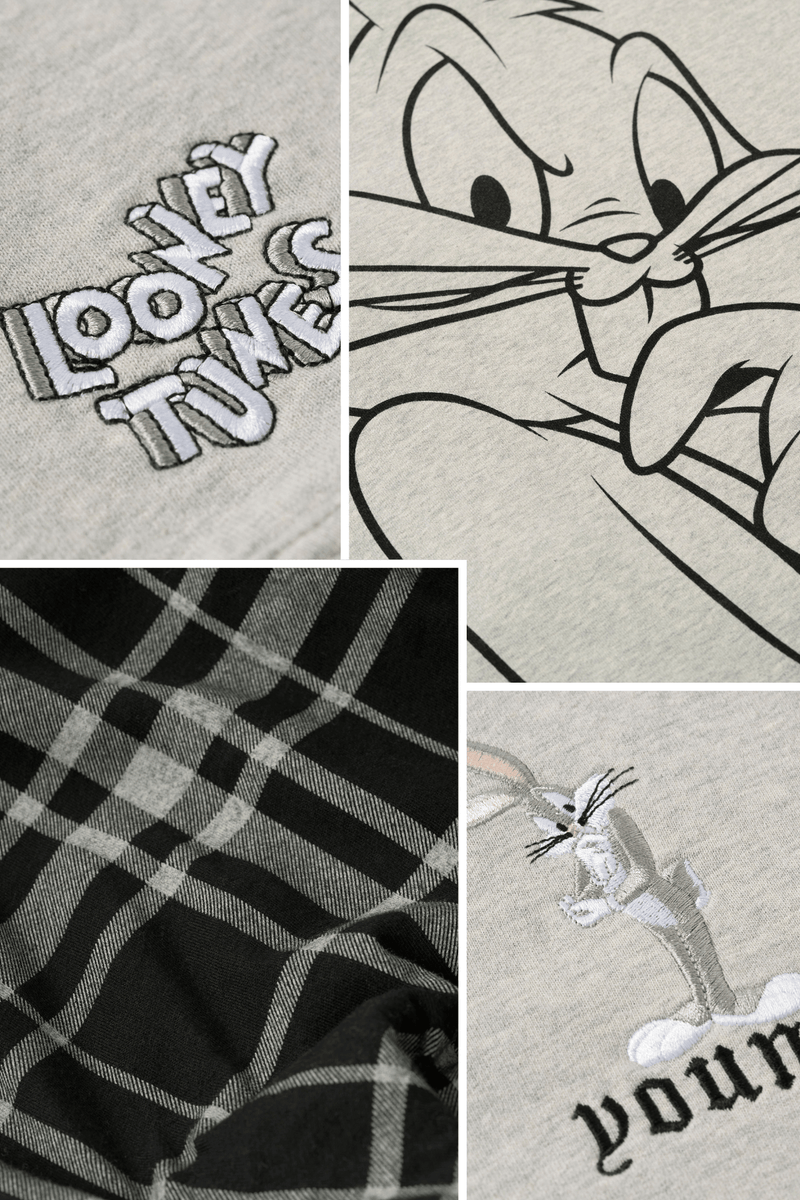 5257 - Looney Tunes Plaid Zip-Ups - July 7th