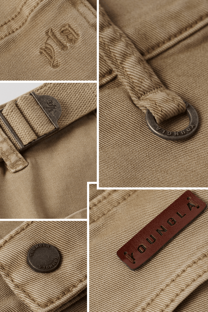 6032 - Old Money Twill Cargo Pants