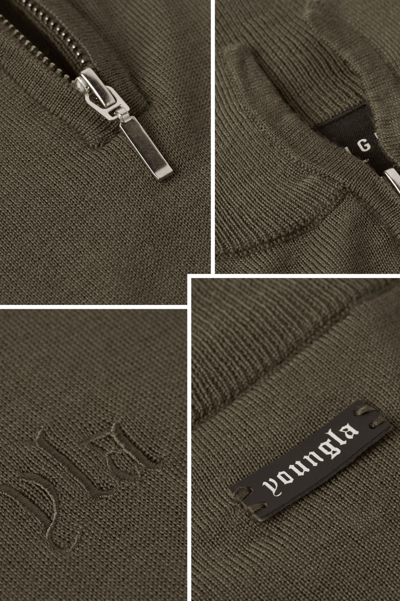 8048 - Monaco Wool Quarter-Zip Sweaters