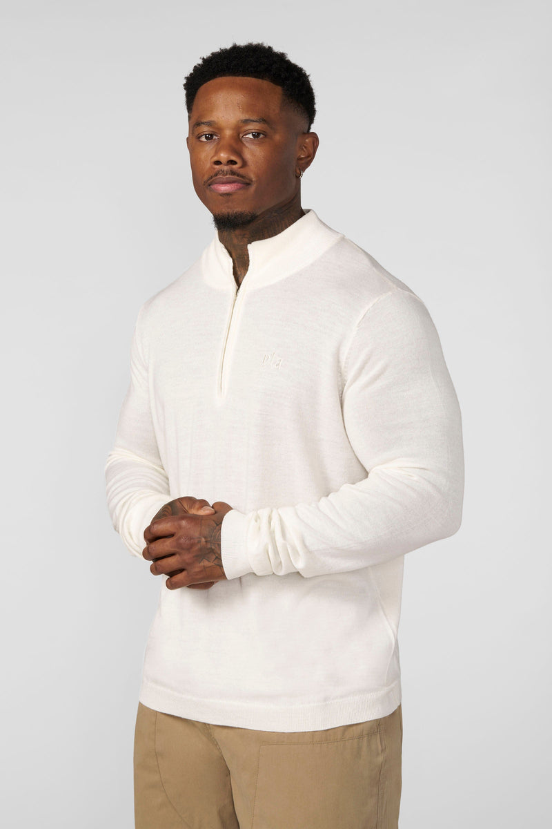 8048 - Monaco Wool Quarter-Zip Sweaters