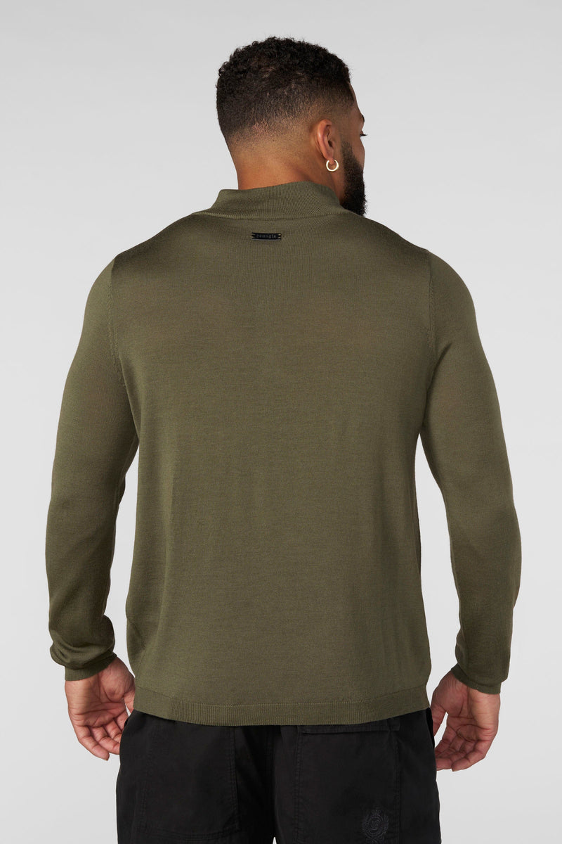 8048 - Monaco Wool Quarter-Zip Sweaters