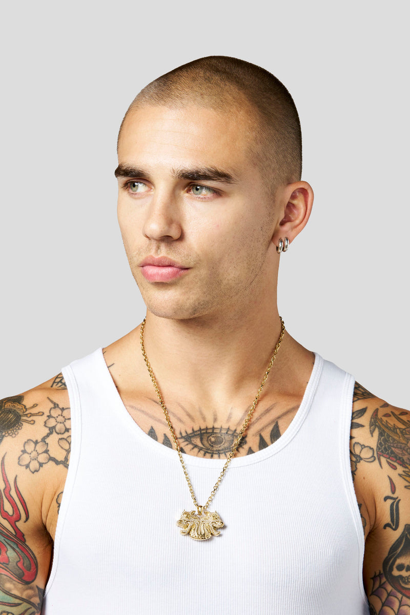 9102 - The Twinsignia Pendant - Gold