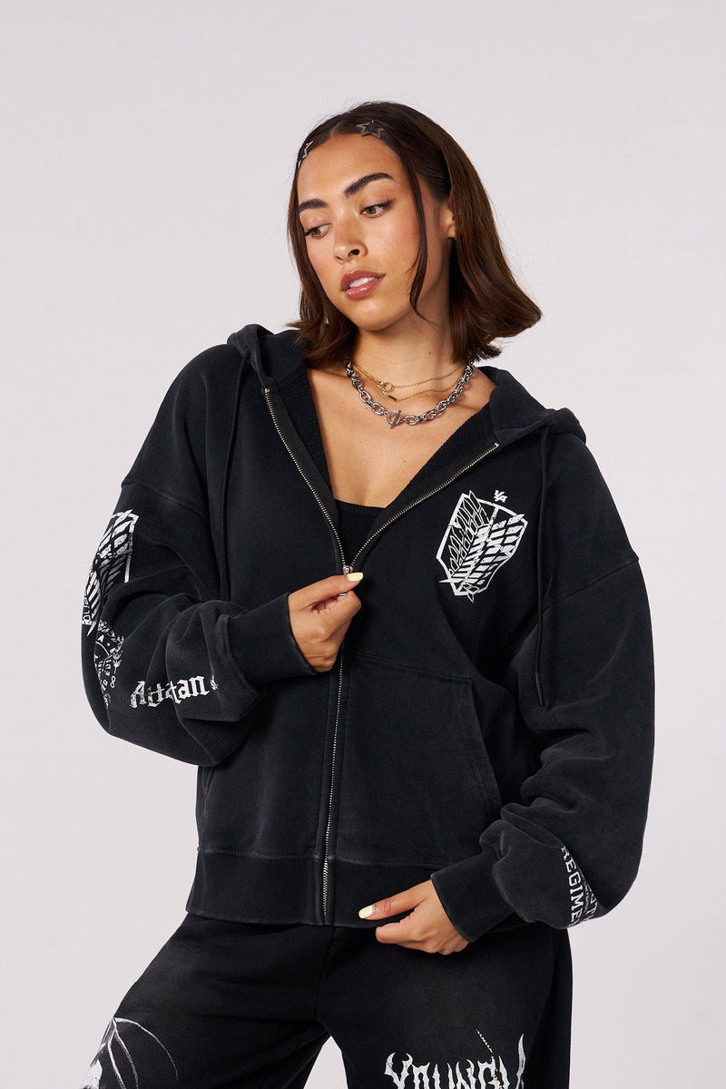 5138 - AOT© x YLA Zip-Up Hoodies