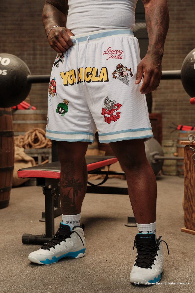 1071 - Looney Tunes Embroidered Patch Shorts - July 7th