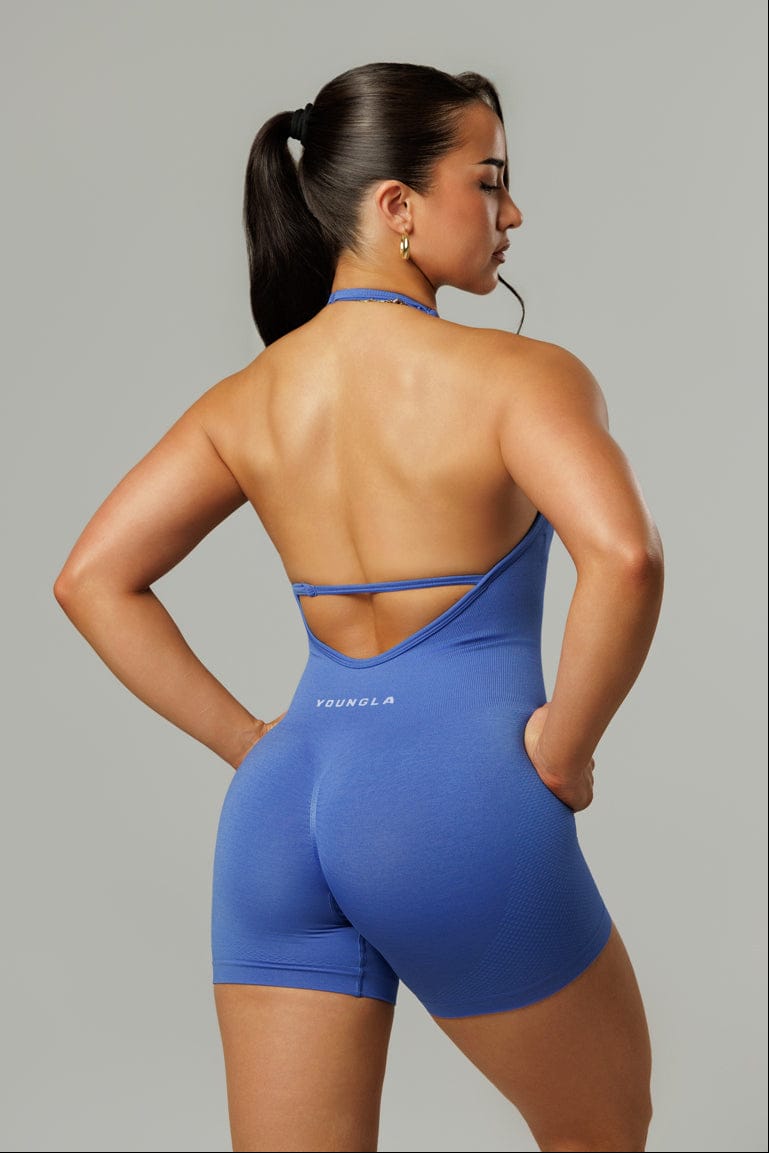 W7007 Pulse Seamless Halter Romper