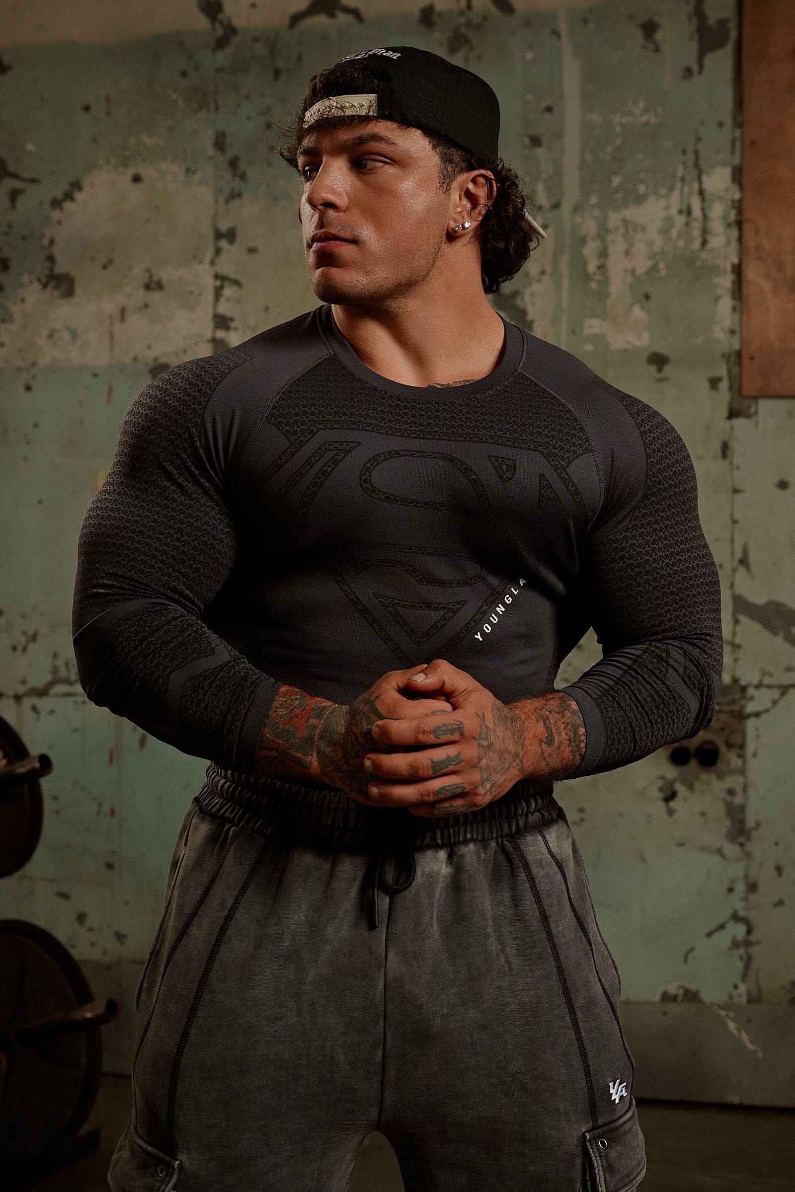 YoungLA | Shirts | Young La Superhero Compression Shirt Blue YoungLA | Shirts | Young La Superhero Compression Shirt Blue