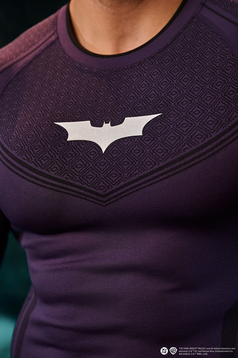 8004 - Batman Compression Longsleeves - Purple Limited Edition - APP ONLY