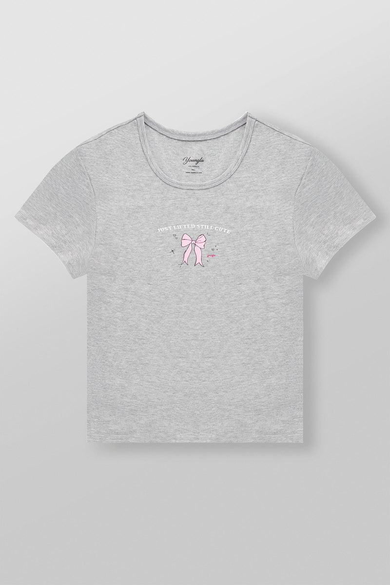 W4336 gym girl baby Tee