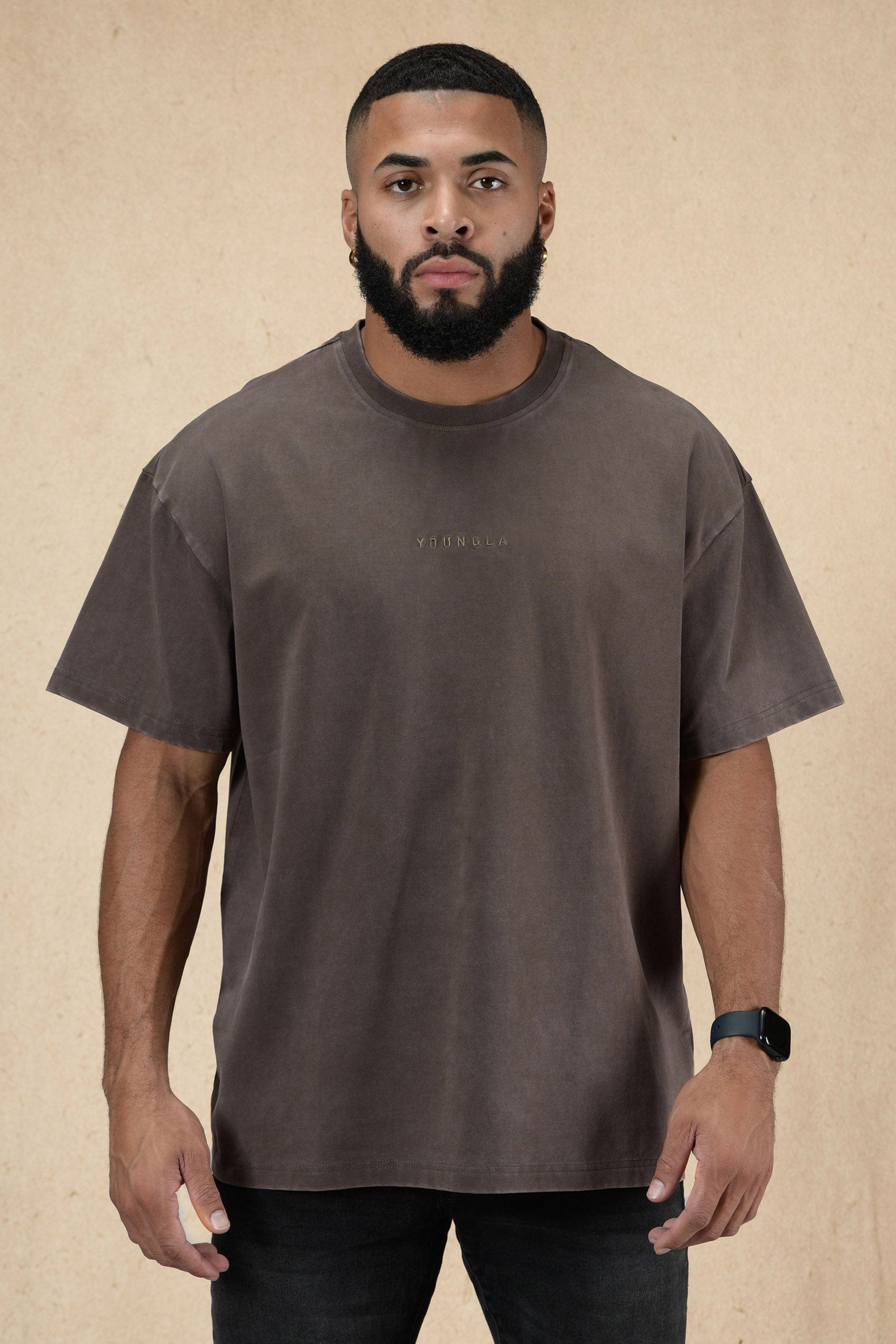 Youngla 420 Essential Oversized Tee Orange Wash Small