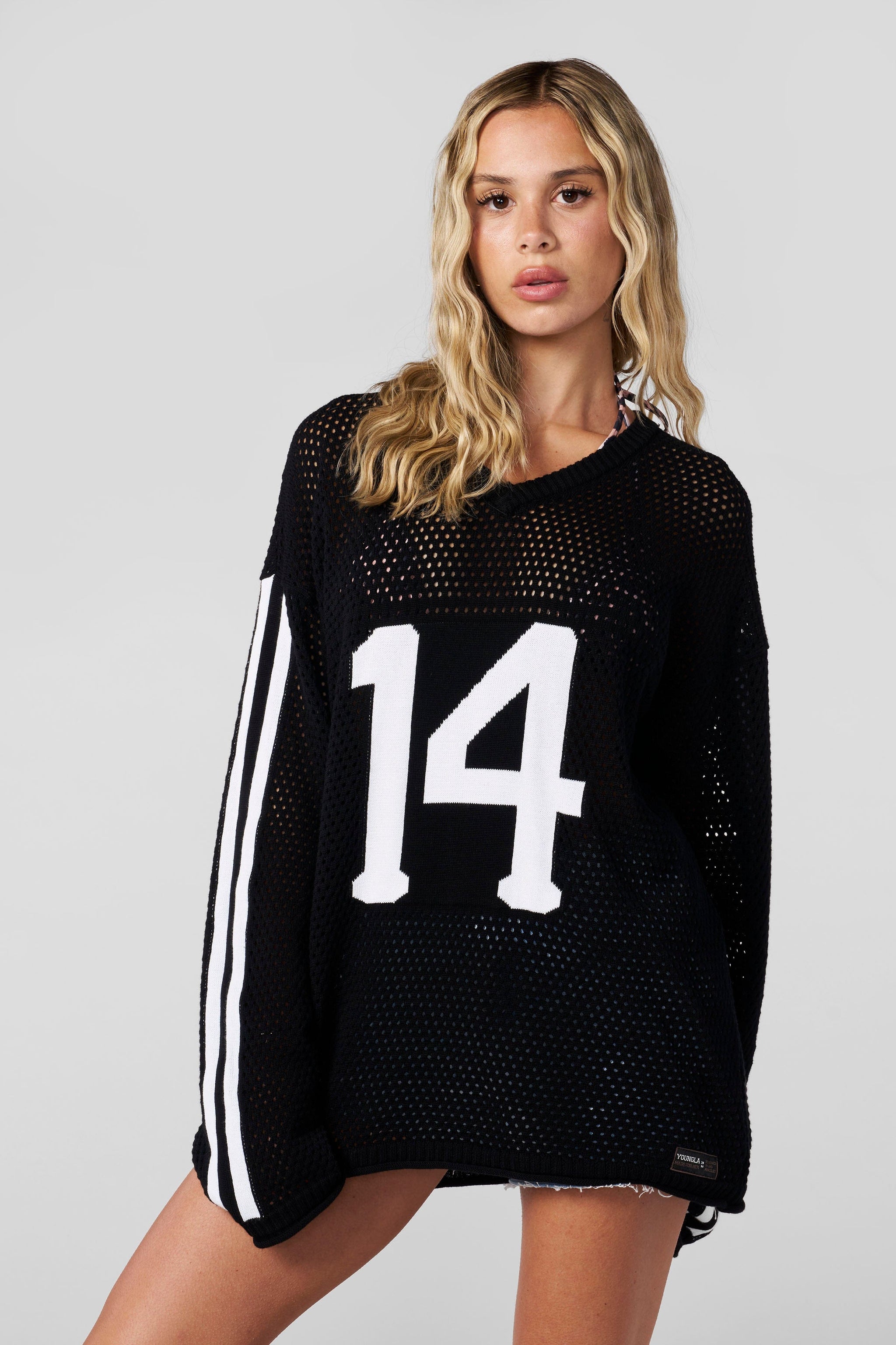 W4001 Crochet Jersey from YoungLA - $52