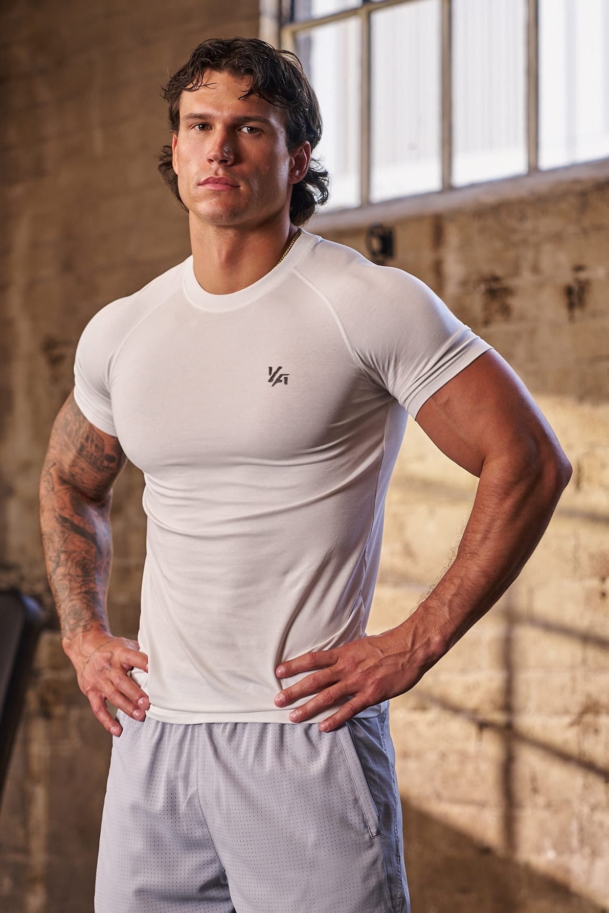 4016 - Natural Cotton Compression Tees from YoungLA - $40