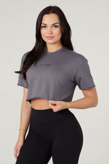 W426 - Not So Basic Cropped tee