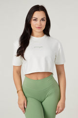 W426 - Not So Basic Cropped tee