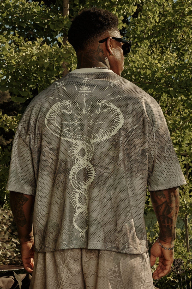 4249 - Venom Jerseys - lightweight 200 GSM polyester with a boxy fit, breathable comfort, and strong structure in Desert Tan Tree Camo