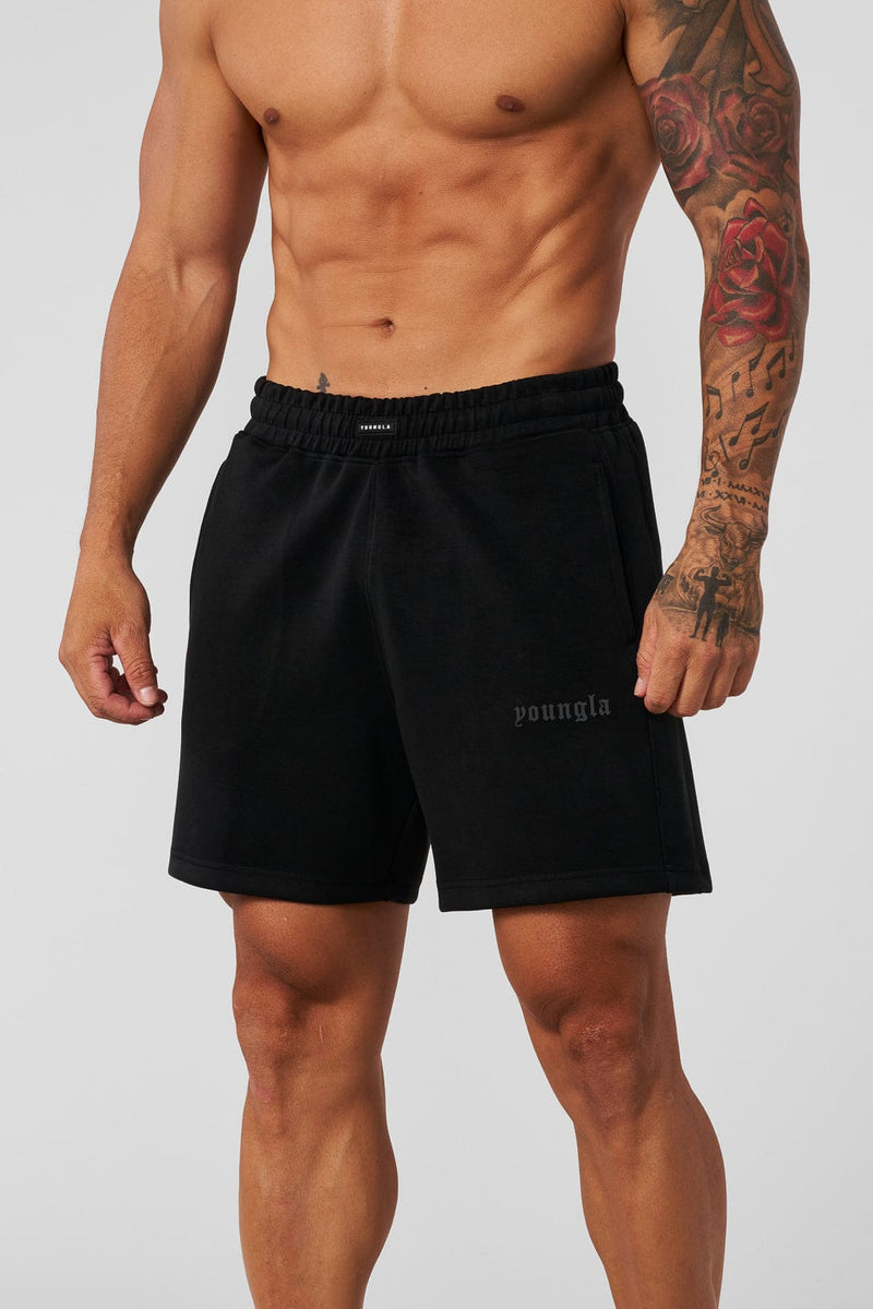 1024 - Soft AF Shorts - lightweight, soft, and flexible shorts with a relaxed fit and deep pockets, offering all-day comfort and effortless style in colour Black.