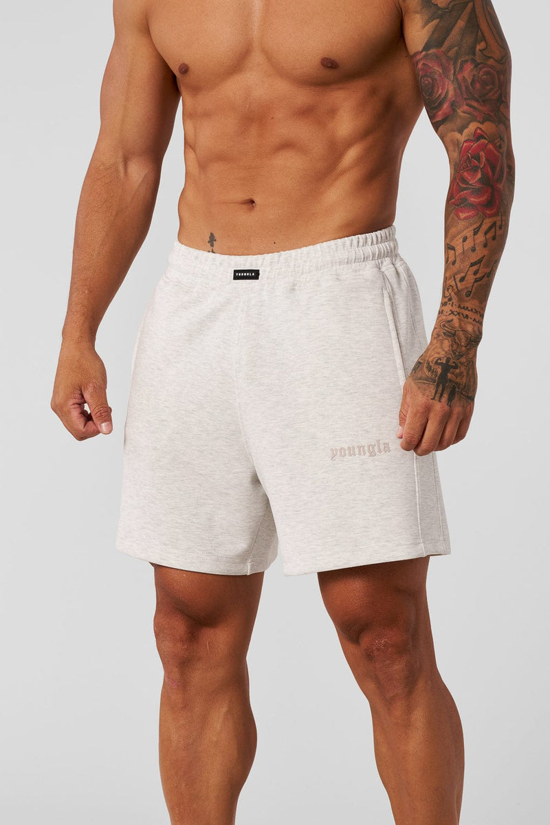1024 - Soft AF Shorts - lightweight, soft, and flexible shorts with a relaxed fit and deep pockets, offering all-day comfort and effortless style in colour Oatmeal.