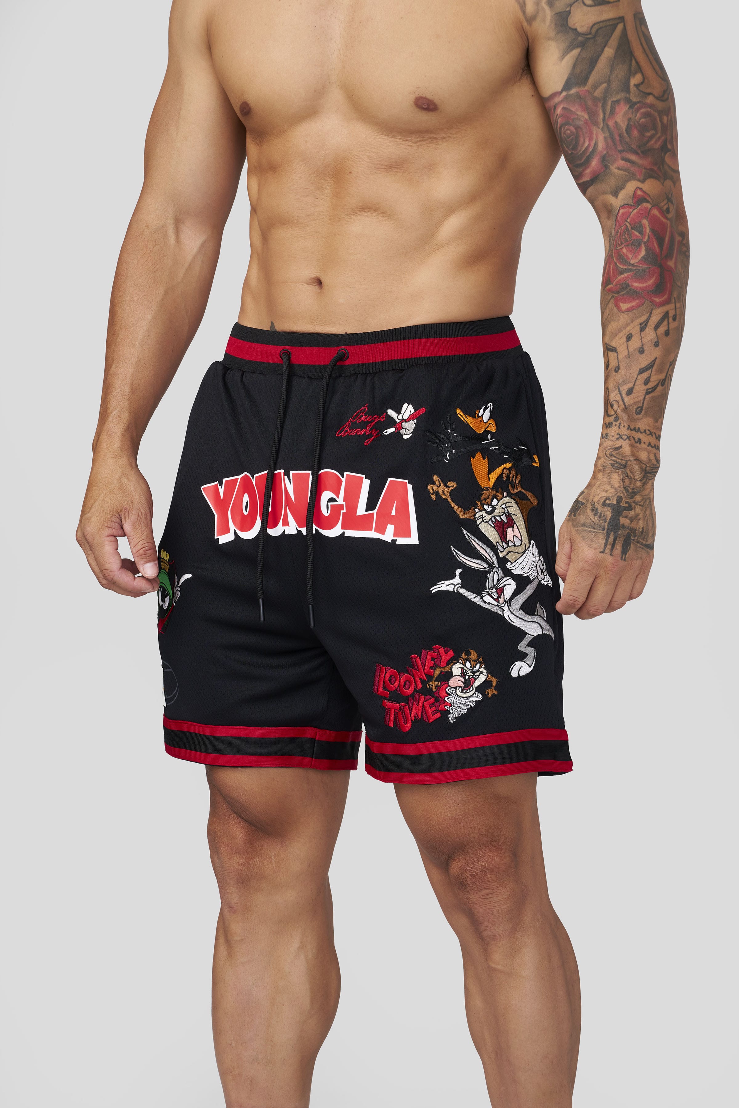 1071 - Looney Tunes Embroidered Patch Shorts - July 7th
