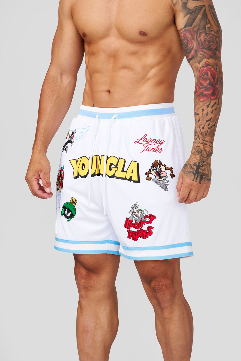 1071 - Looney Tunes Embroidered Patch Shorts - July 7th