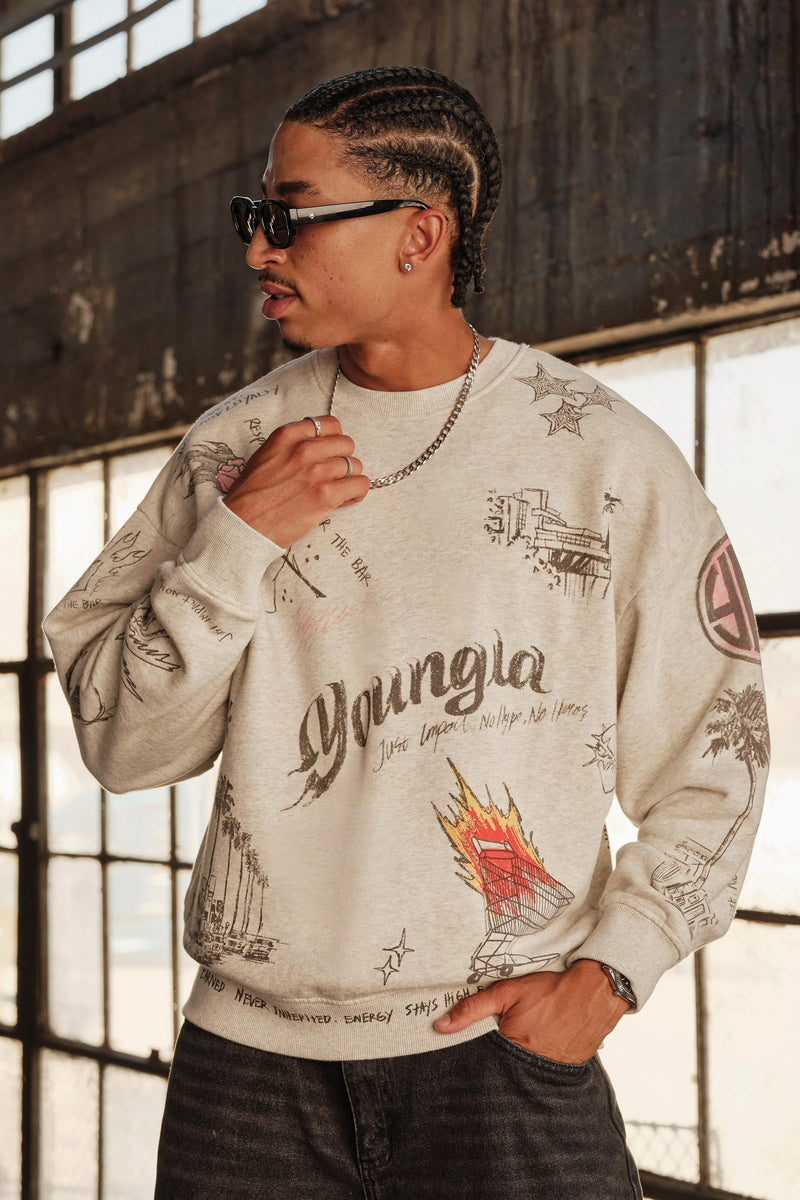 5178 - LA Sketch Crewnecks