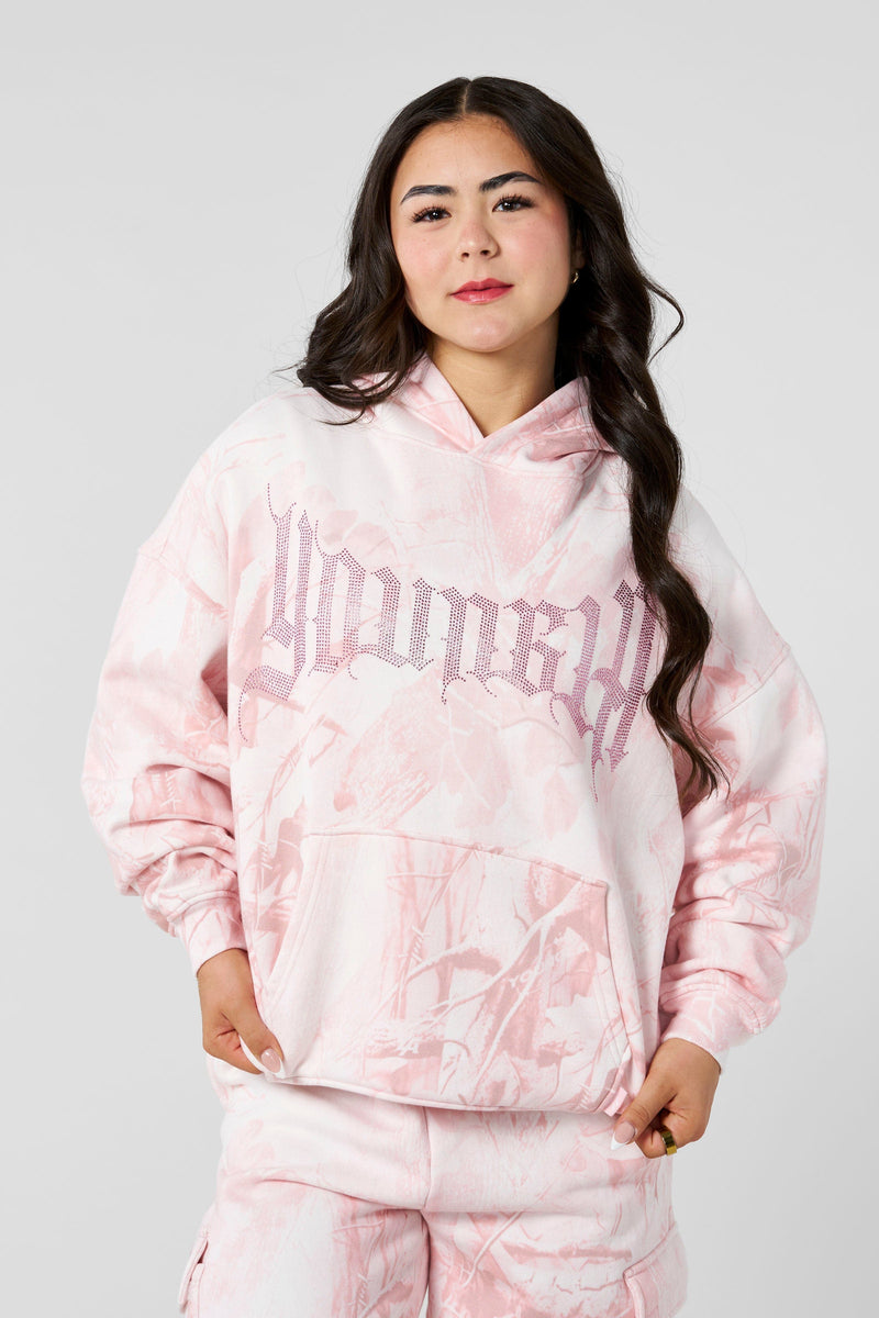 W5168 - Camo Bling Hoodie