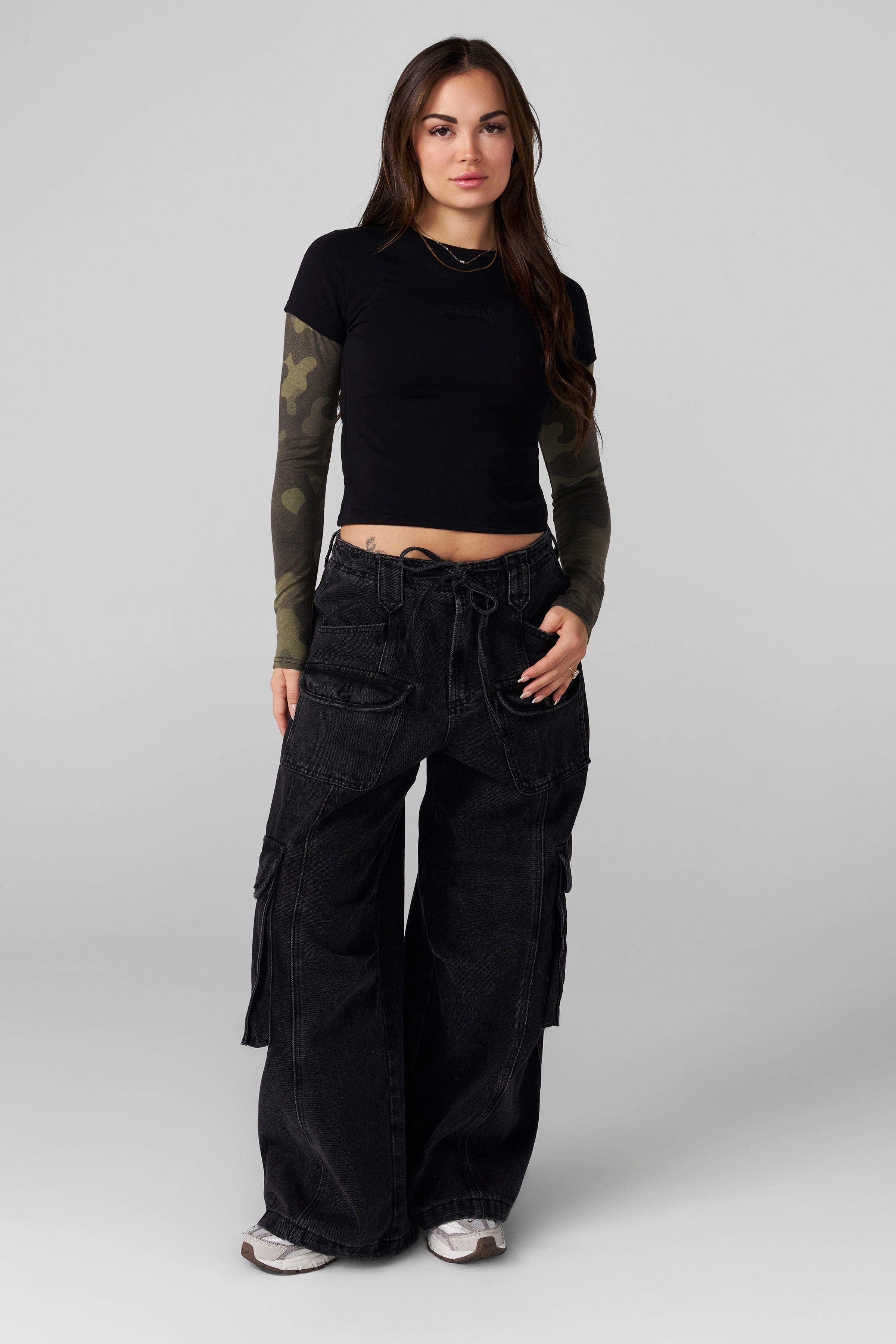 W4293 - Camo Twofer Baby Tee - October 30th