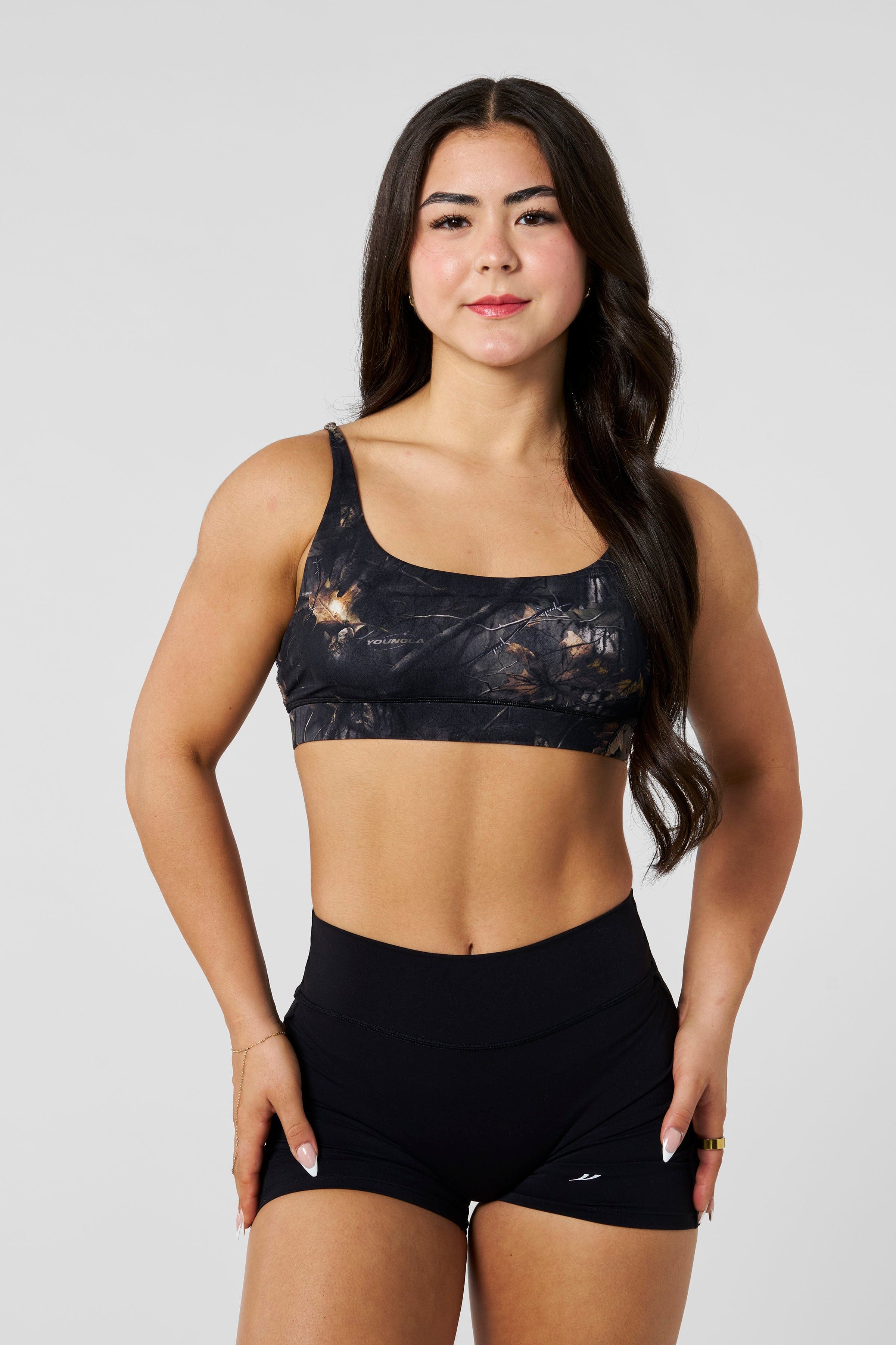 W3161 Camo Urban Sports Bra - Main Image