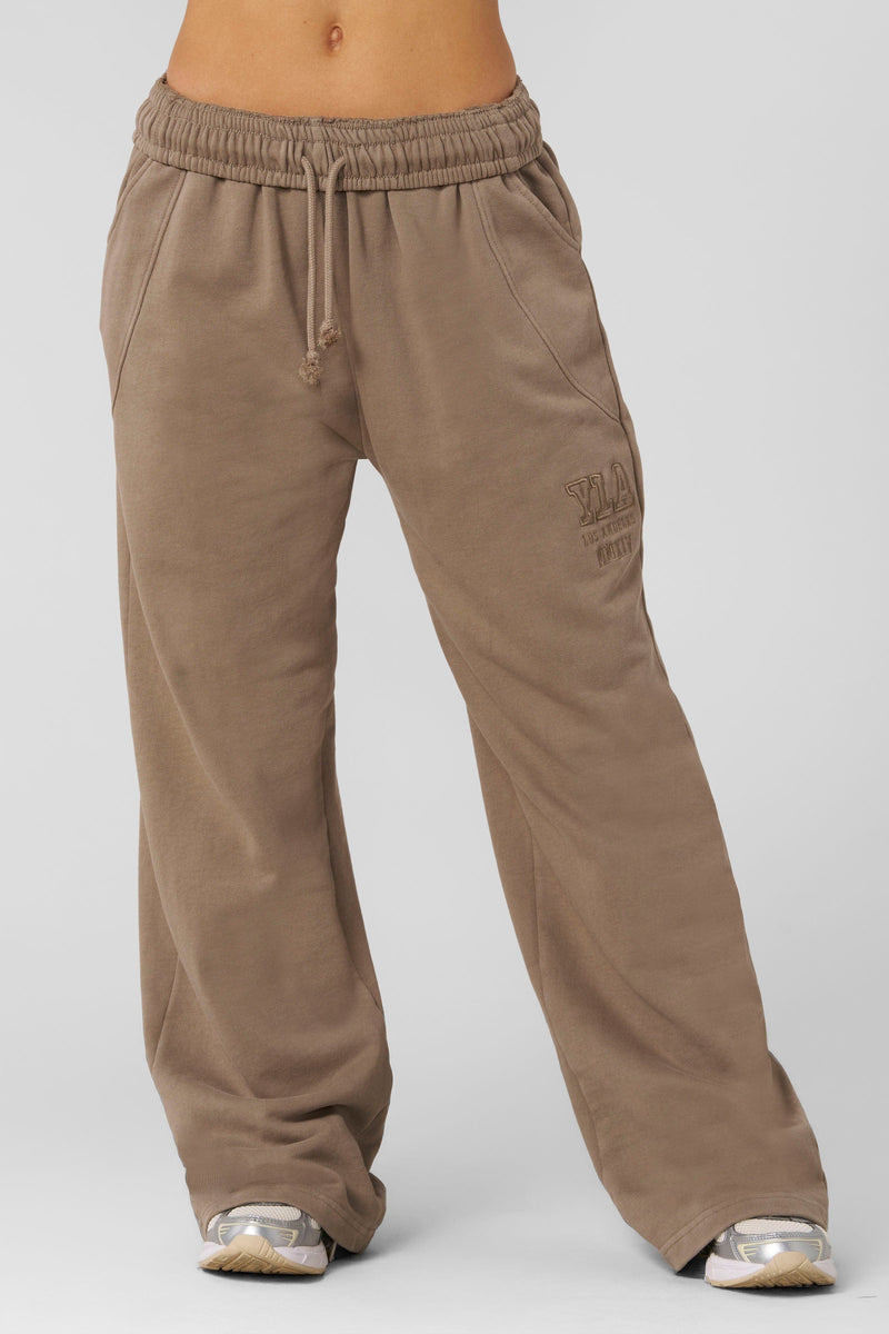 W241 - Mineral Joggers -soft, breathable fabric with a relaxed, tapered fit in seasonal fall shades, perfect for cozy, stylish autumn layering in Taupe
