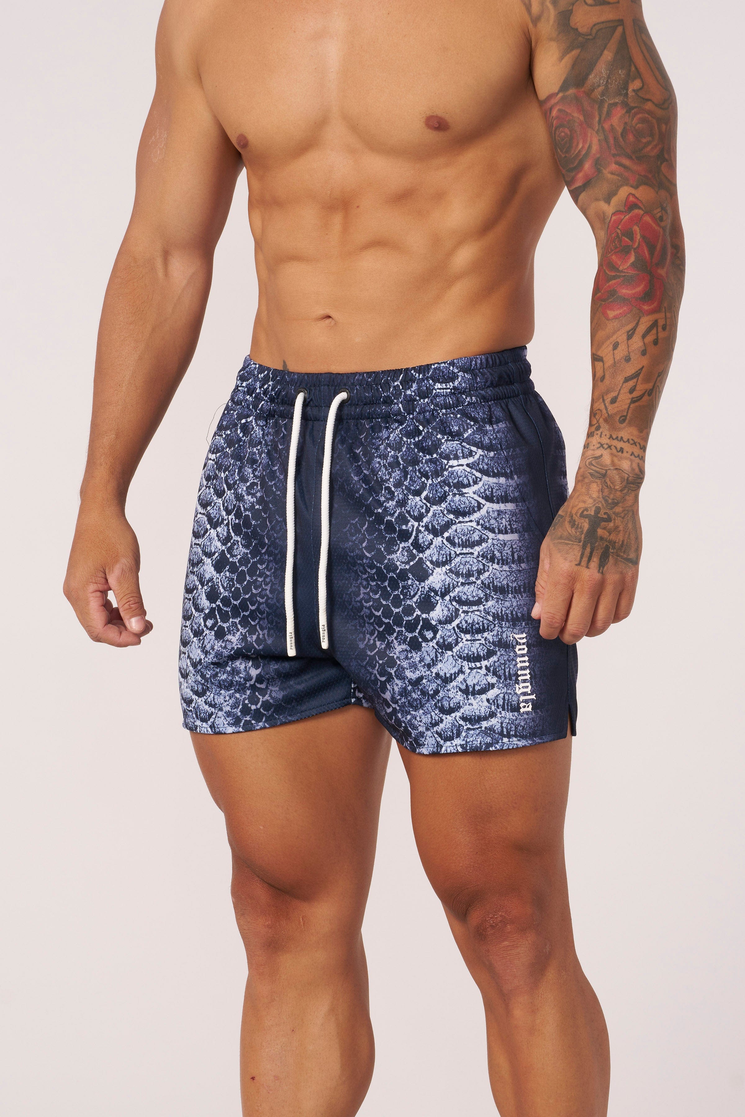1128 - Animal Mesh Reversible Shorts