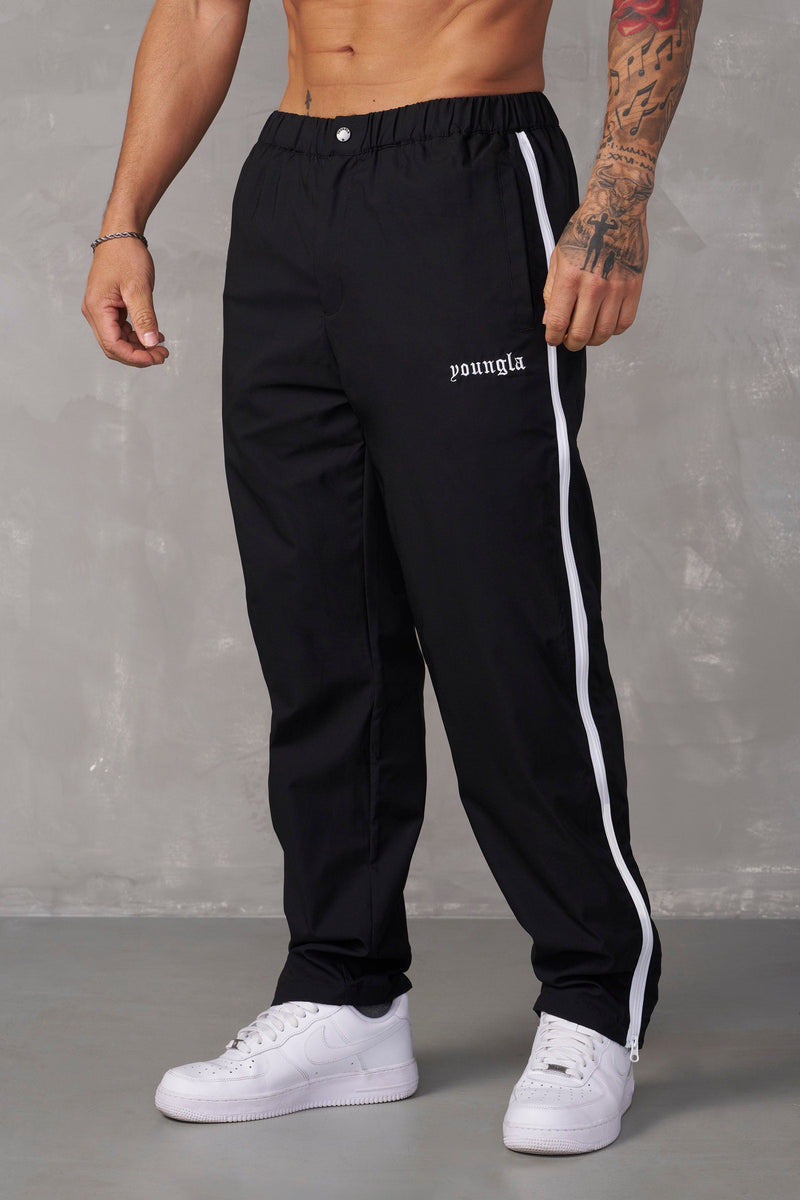 Zipper jogger pants top