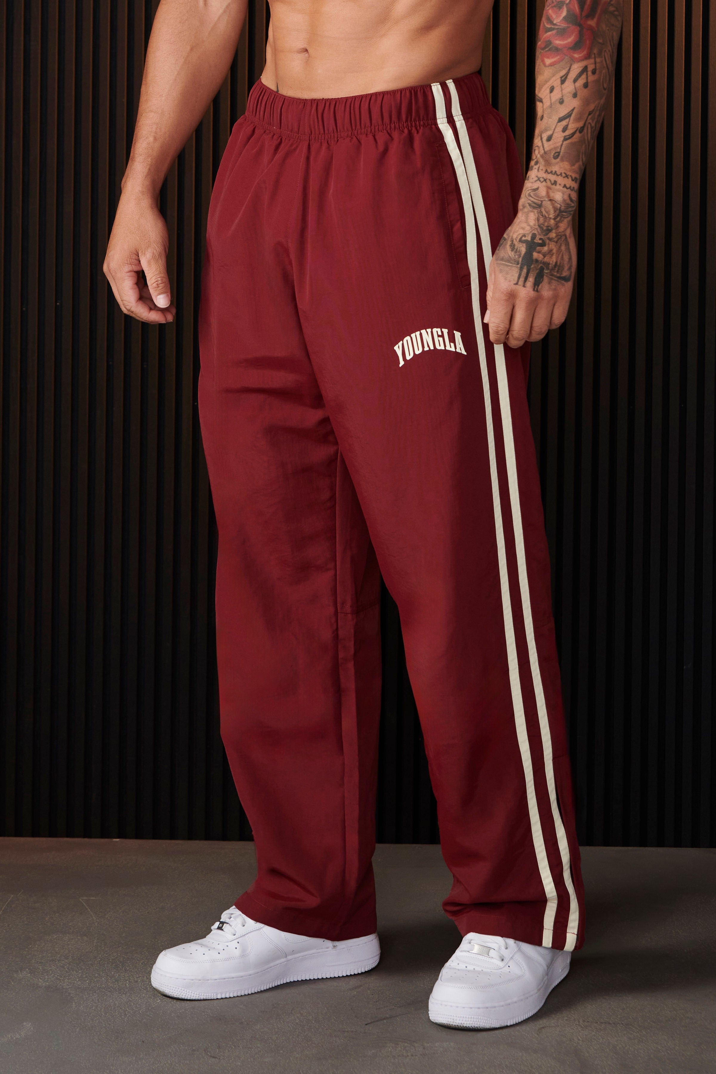 Fleecy Trackpants Maroon Track Pants School School Cuffed Fleece