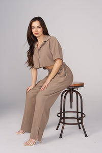 W444 Aria Pleated Top