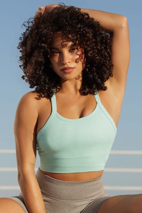 W3147 - Pulse Seamless Racerback Crop Tank
